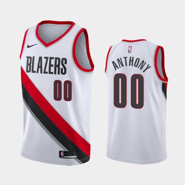 Portland Trail Blazers #00 Carmelo Anthony White 2020 Association баскетбольная майка NBA