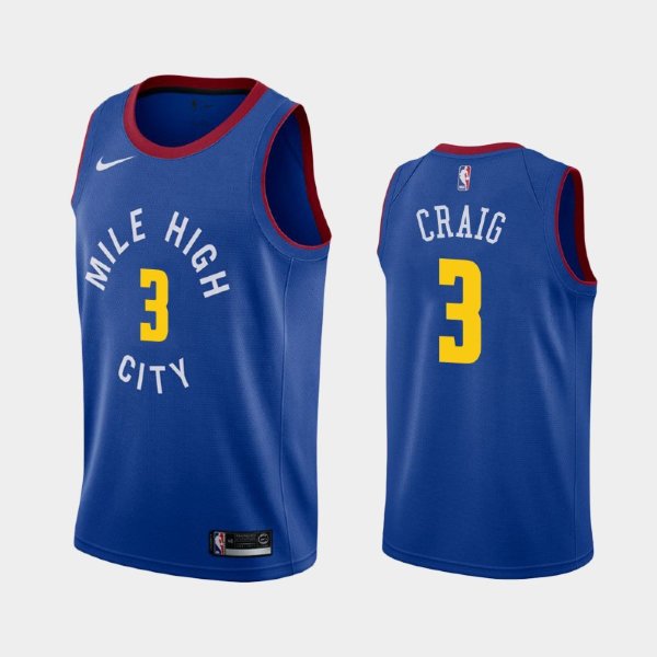 Denver Nuggets #3 Torrey Craig Blue 2019 Statement баскетбольная майка NBA