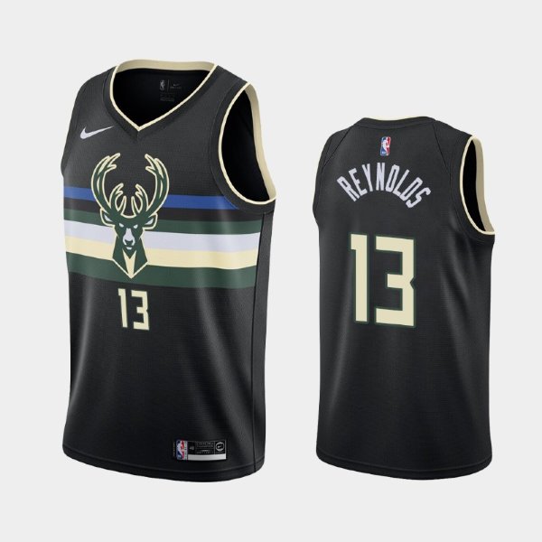 Milwaukee Bucks #13 Cameron Reynolds Black Statement баскетбольная майка NBA