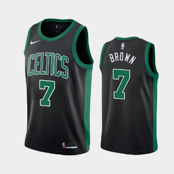Boston Celtics #7 Jaylen Brown Black 2019 Statement баскетбольная майка NBA