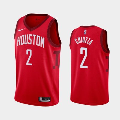 Houston Rockets #2 Chris Chiozza Red 2019 Earned баскетбольная майка NBA