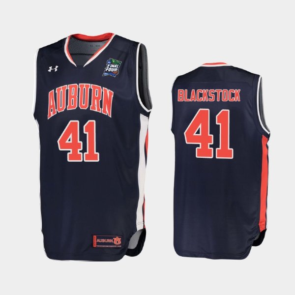 NCAA Auburn Tigers #41 Cole Blackstock Navy 2019 Final Four баскетбольная майка NBA