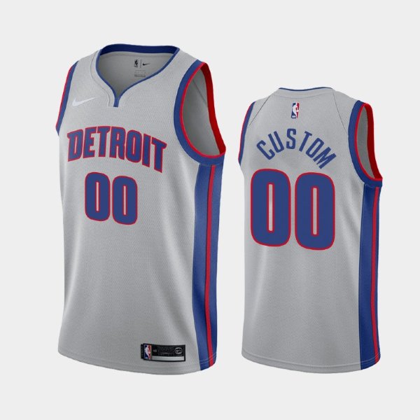 Detroit Pistons Gray Statement Personalized баскетбольная майка NBA