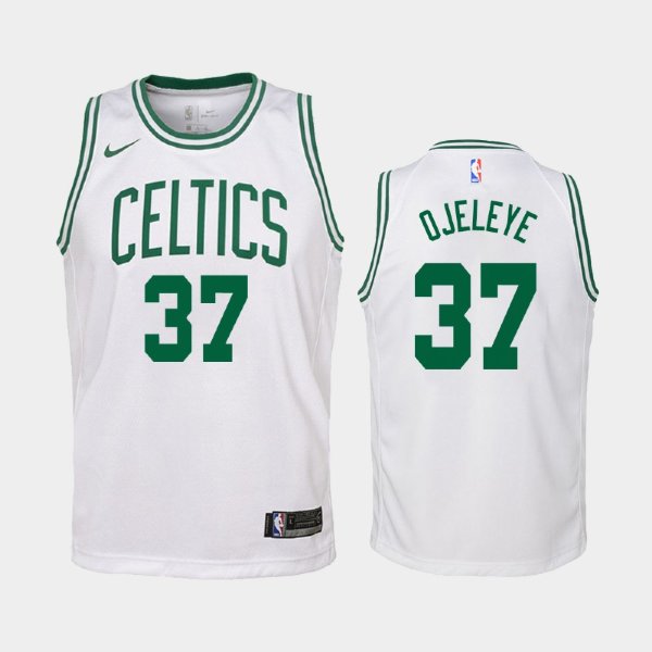 детская Boston Celtics Semi Ojeleye #37 White Association баскетбольная майка NBA