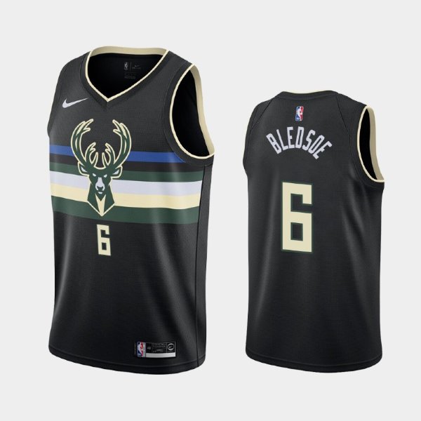 Milwaukee Bucks #6 Eric Bledsoe Black Statement баскетбольная майка NBA