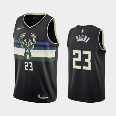 Milwaukee Bucks #23 Sterling Brown Black Statement баскетбольная майка NBA