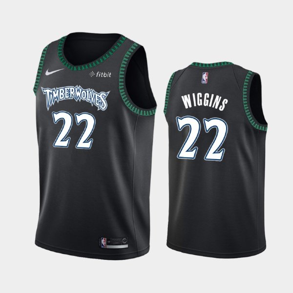 Minnesota Timberwolves #22 Andrew Wiggins Black 30th Classic баскетбольная майка NBA