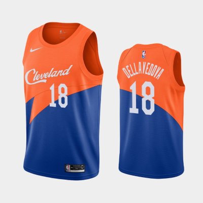 Cleveland Cavaliers #18 Matthew Dellavedova Blue 2018-19 City баскетбольная майка NBA