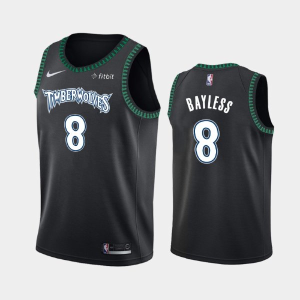 Minnesota Timberwolves #8 Jerryd Bayless Black 30th Classic баскетбольная майка NBA