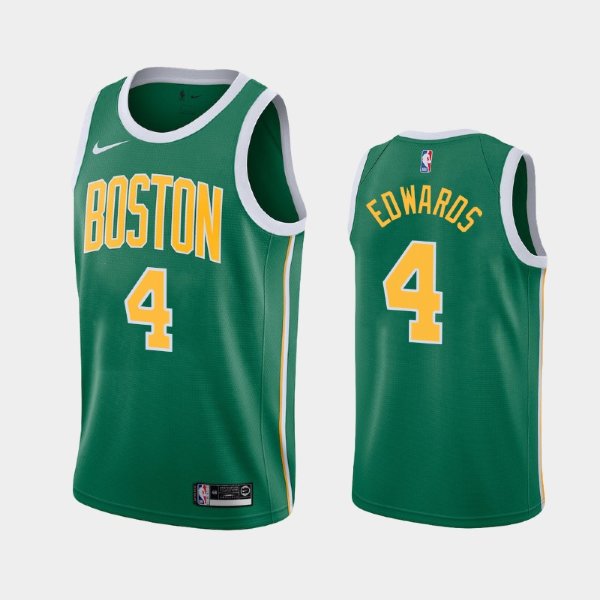 Boston Celtics Earned #4 Carsen Edwards Green 2019 NBA Draft баскетбольная майка NBA