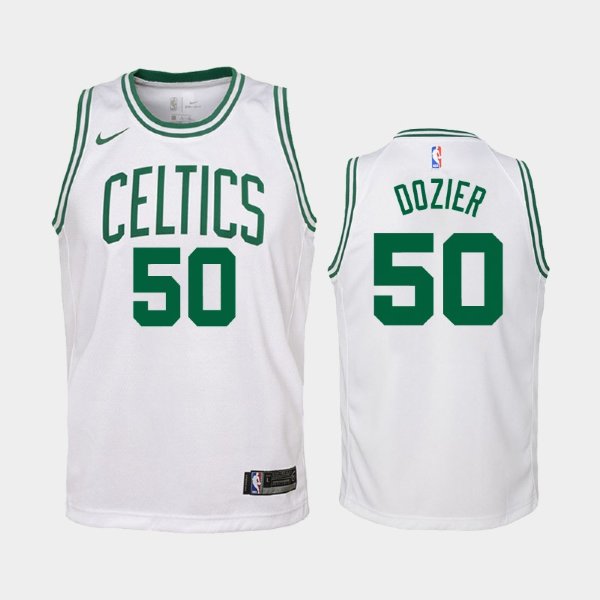 детская Boston Celtics P.J. Dozier #50 White Association баскетбольная майка NBA