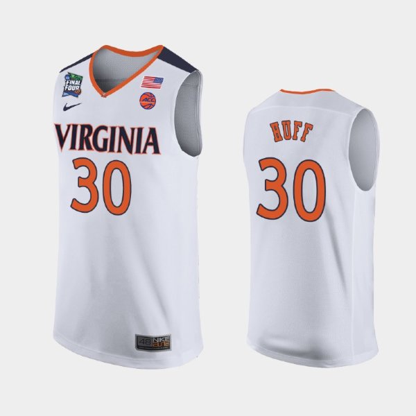NCAA Virginia Cavaliers #30 Jay Huff White 2019 Final Four баскетбольная майка NBA