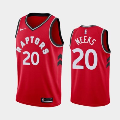 Toronto Raptors Icon #20 Jodie Meeks Red 2019 баскетбольная майка NBA