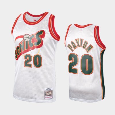 Seattle SuperSonics #20 Gary Payton Platinum Hardwood Classics баскетбольная майка NBA