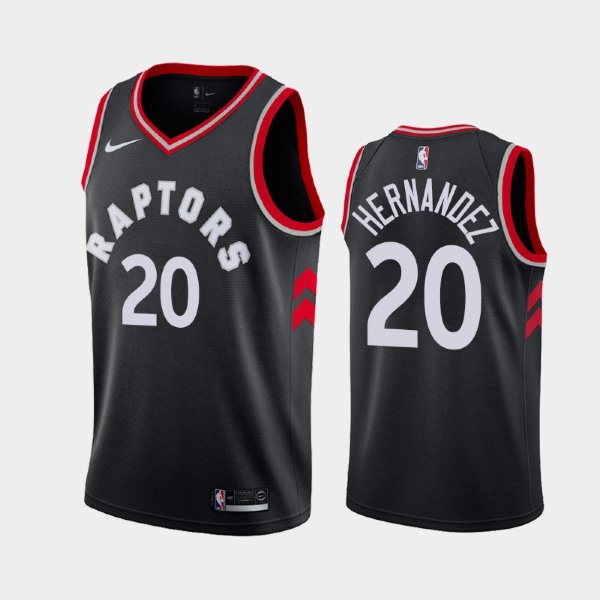 Toronto Raptors Statement #20 Dewan Hernandez Black 2019 NBA Draft баскетбольная майка NBA