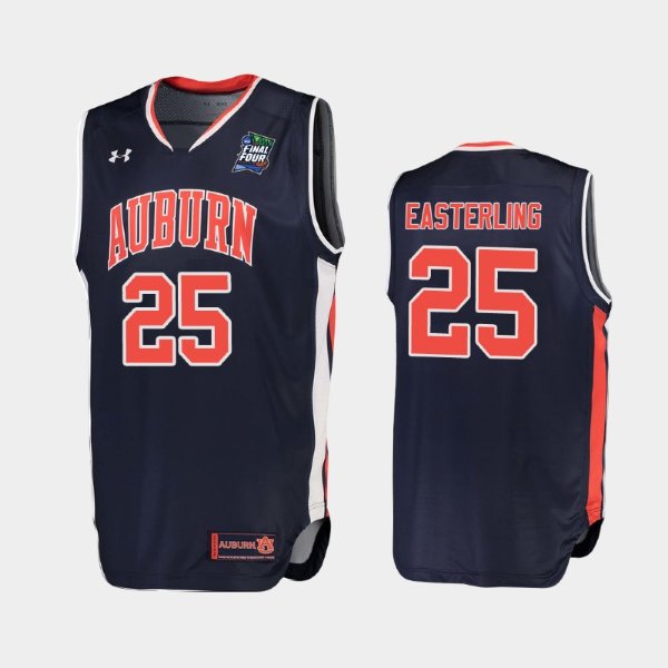 NCAA Auburn Tigers #25 Brett Easterling Navy 2019 Final Four баскетбольная майка NBA