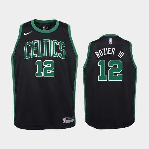 детская Boston Celtics Statement #12 Terry Rozier III Black 2019 баскетбольная майка NBA