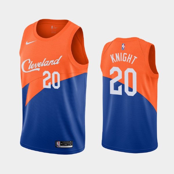 Cleveland Cavaliers #20 Brandon Knight Blue 2018-19 City баскетбольная майка NBA