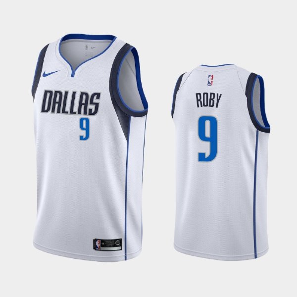 Dallas Mavericks Association #9 Isaiah Roby White 2019 NBA Draft баскетбольная майка NBA