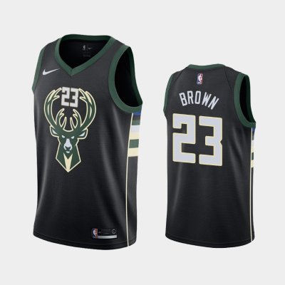 Milwaukee Bucks Statement #23 Sterling Brown Black 2019 баскетбольная майка NBA