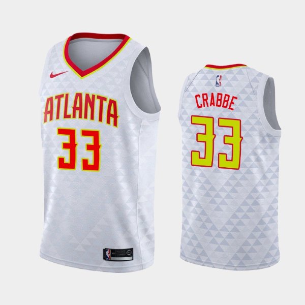 Atlanta Hawks Association #33 Allen Crabbe White 2019-20 баскетбольная майка NBA