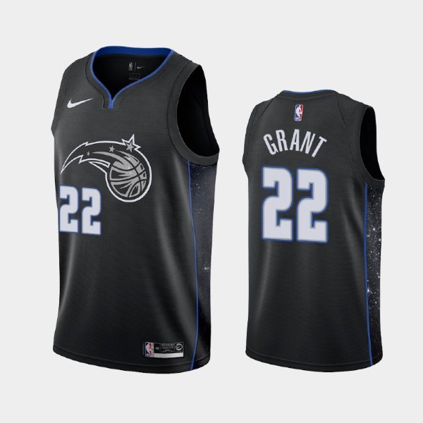 Orlando Magic #22 Jerian Grant Black 2018-19 City баскетбольная майка NBA