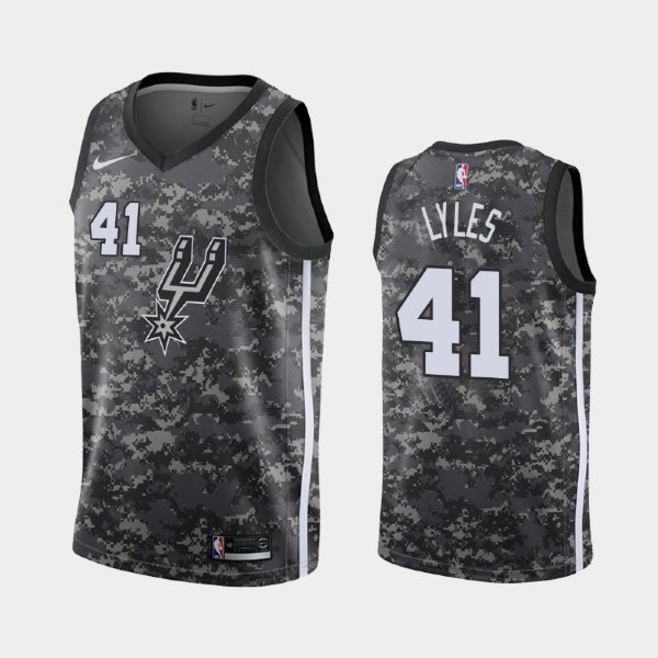 San Antonio Spurs #41 Trey Lyles Camo 2019 City баскетбольная майка NBA