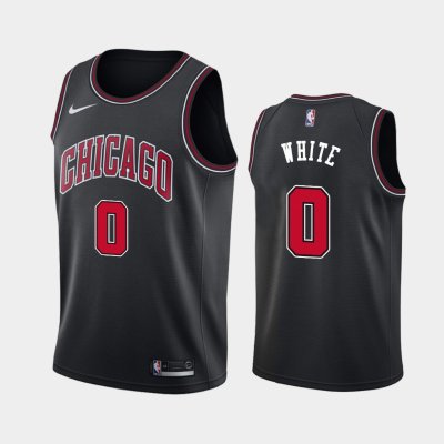 Chicago Bulls Statement #0 Coby White Black 2019 NBA Draft баскетбольная майка NBA