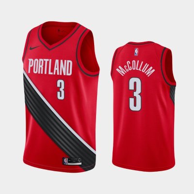 Portland Trail Blazers #3 C.J. McCollum Black Statement баскетбольная майка NBA