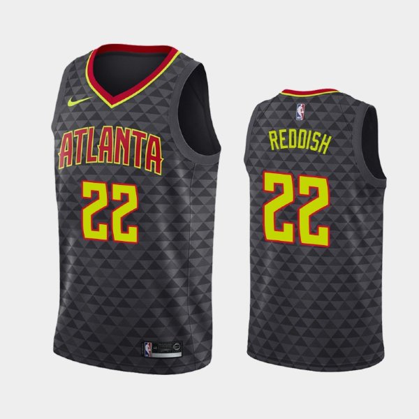 Atlanta Hawks Icon #22 Cam Reddish Black 2019 NBA Draft баскетбольная майка NBA