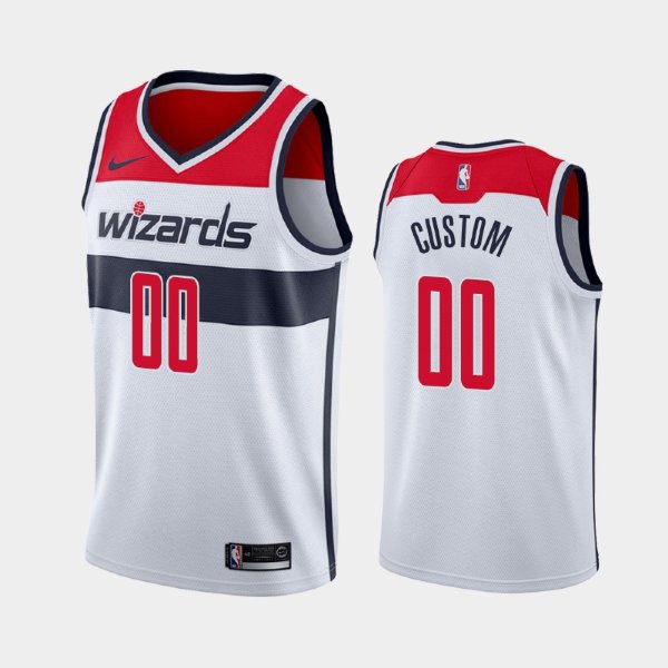 Washington Wizards White Association Personalized баскетбольная майка NBA