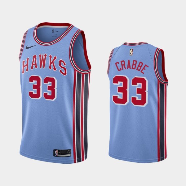 Atlanta Hawks #33 Allen Crabbe Light Blue 50th Classic баскетбольная майка NBA