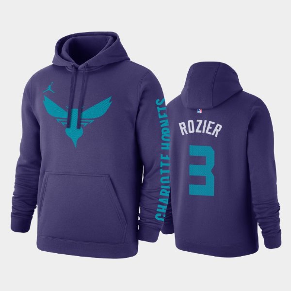 Charlotte Hornets #3 Terry Rozier Statement толстовка - Purple