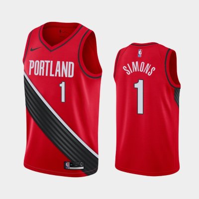 Portland Trail Blazers #1 Anfernee Simons Black Statement баскетбольная майка NBA