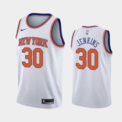 New York Knicks #30 John Jenkins White 2019 Association баскетбольная майка NBA